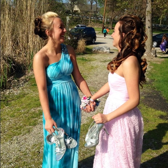 Blue Prom Dress - Picture 3 of 4